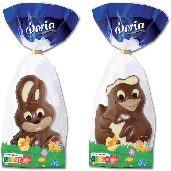 MOULAGE LAPIN/POULE CHOCOLAT AU LAIT - 180G 180 G