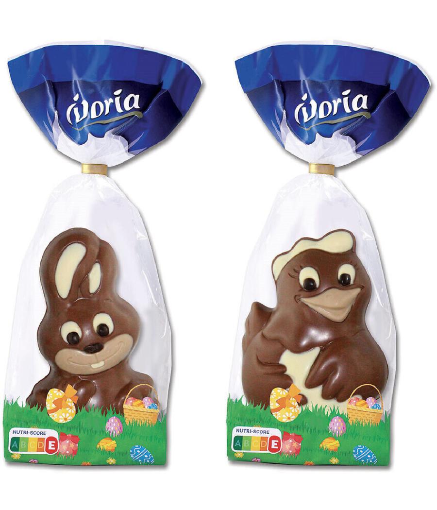 MOULAGE LAPIN/POULE CHOCOLAT AU LAIT - 180G 180 G MOULAGE LAPIN/POULE CHOCOLAT AU LAIT - 180G 180 G