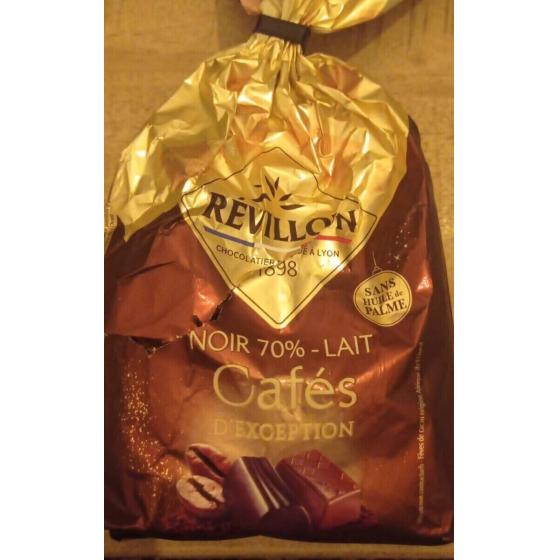 CAFE D\'EXCEPTION NOIR 70% ET LAIT