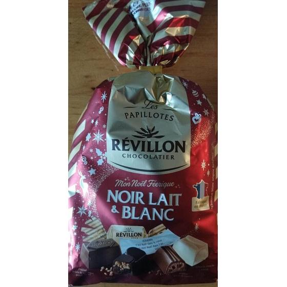 PAPILLOTES NOIR LAIT ET BLANC