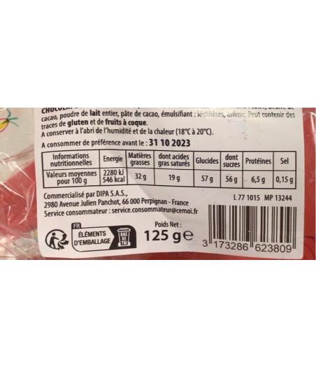 CHOCOLAT POULE 125 G
