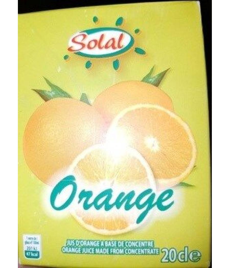 JUS DE FRUITS D'ORANGE SOLAL 20CL JUS DE FRUITS D'ORANGE SOLAL 20CL