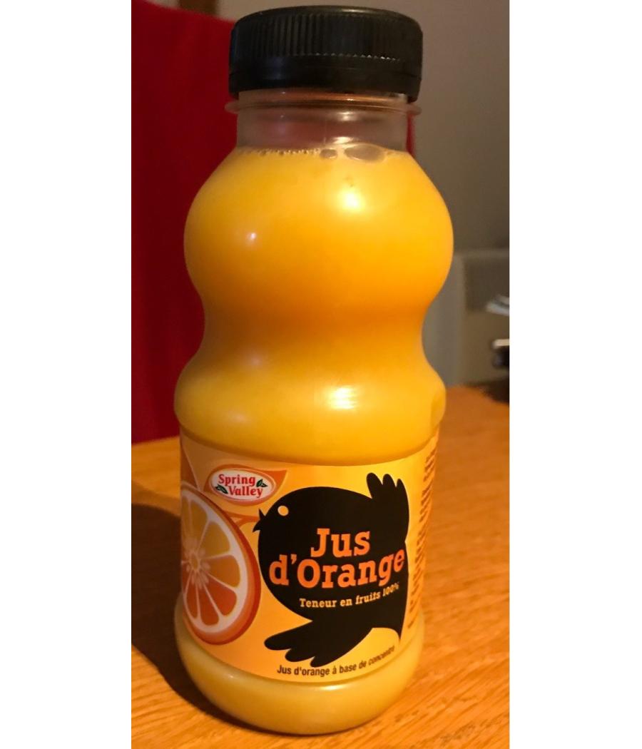 JUS 100% ORANGE SPRING VALLEY 33CL JUS 100% ORANGE SPRING VALLEY 33CL