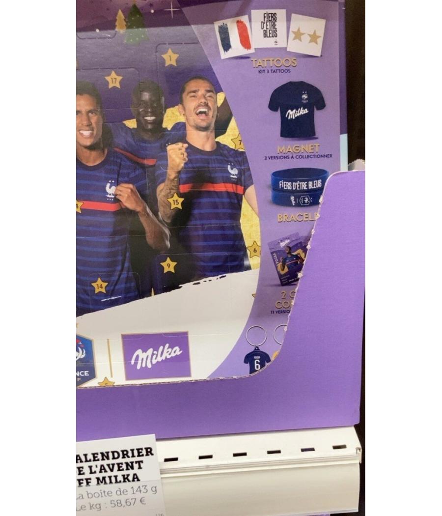 CALENDRIER DE L’AVANT FFF MILKA 143G CALENDRIER DE L’AVANT FFF MILKA 143G