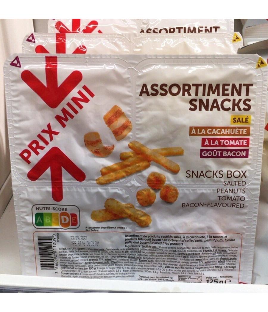 ASSORTIMENT SNACKS 125 G ASSORTIMENT SNACKS 125 G