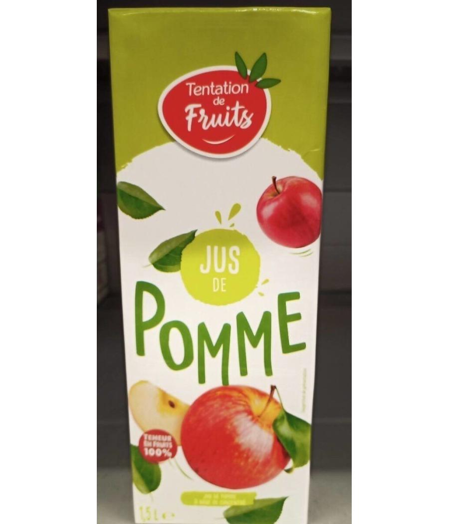 JUS DE POMME TENTATION DE FRUITS 1,5L JUS DE POMME TENTATION DE FRUITS 1,5L