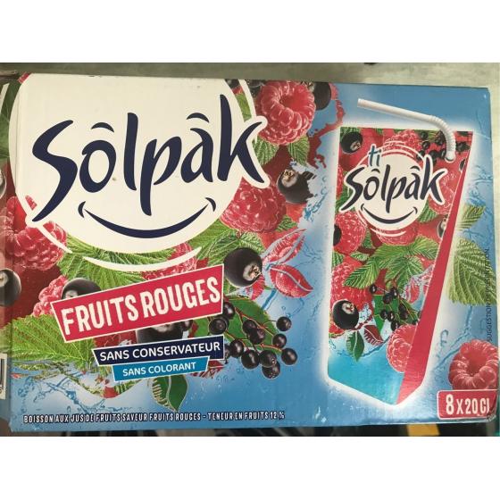 SOLPAK FRUITS ROUGES 8 X 20 G
