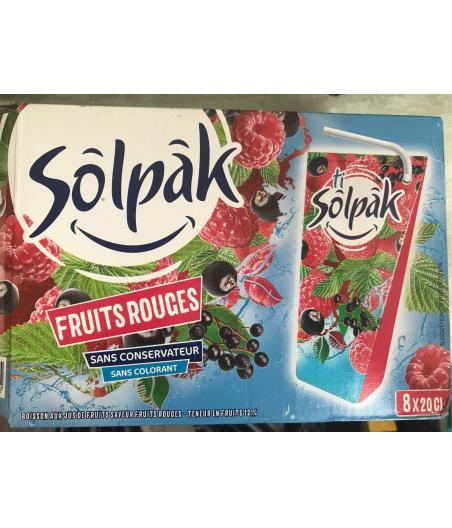 SOLPAK FRUITS ROUGES 8 X 20 G