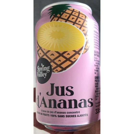 JUS DE FRUITS D’ANANAS 33CL
