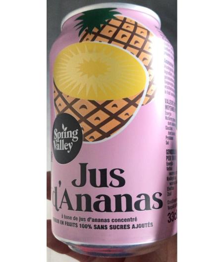 JUS DE FRUITS D’ANANAS 33CL