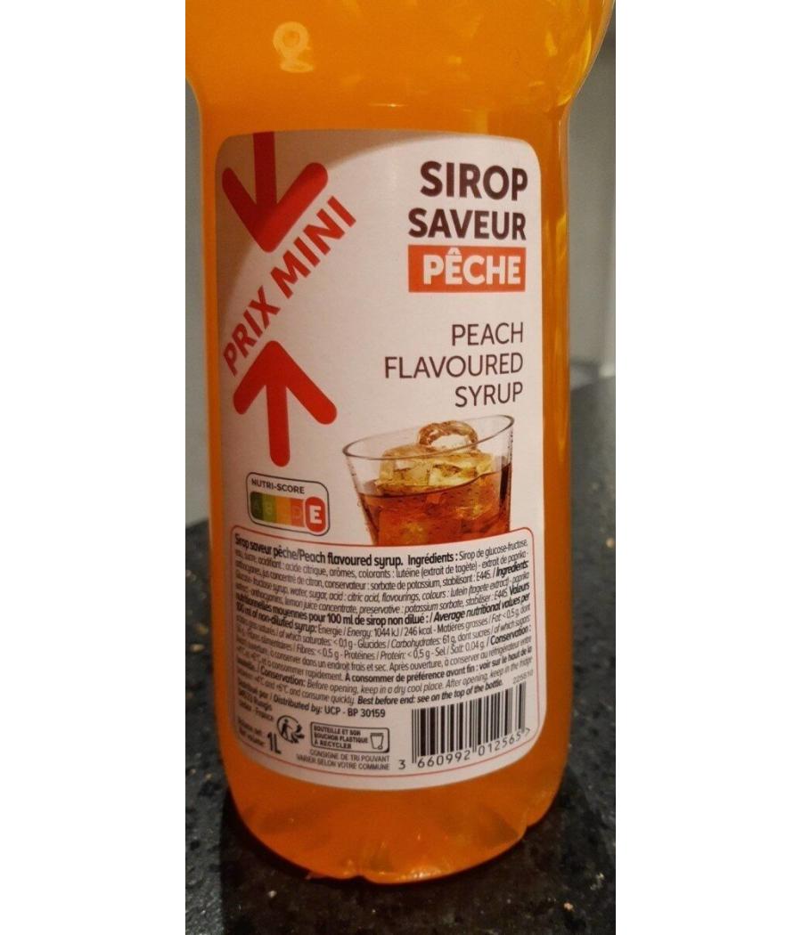 SIROP SAVEUR PECHE 1 L SIROP SAVEUR PECHE 1 L