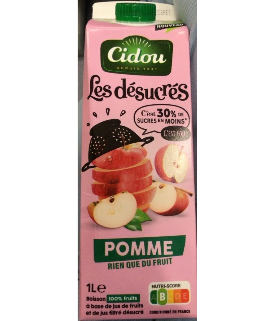 JUS DE POMME LES DESUCRES CIDOU 1L JUS DE POMME LES DESUCRES CIDOU 1L