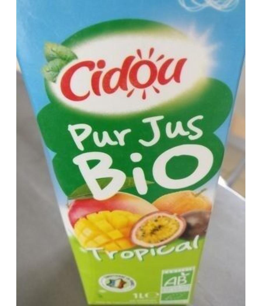 JUS DE FRUITS TROPICAL CIDOU BIO 1L JUS DE FRUITS TROPICAL CIDOU BIO 1L