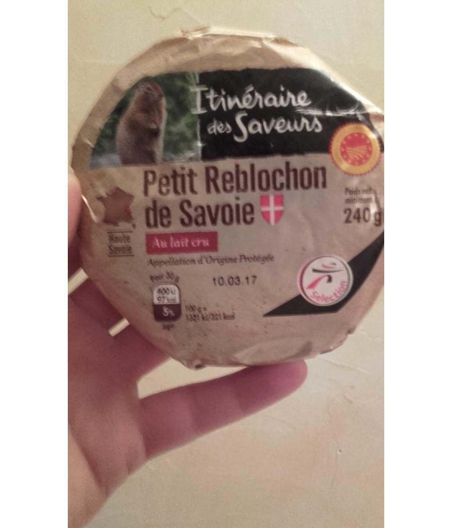 PETIT REBLOCHON DE SAVOIE AU LAIT CRU 240 G PETIT REBLOCHON DE SAVOIE AU LAIT CRU 240 G