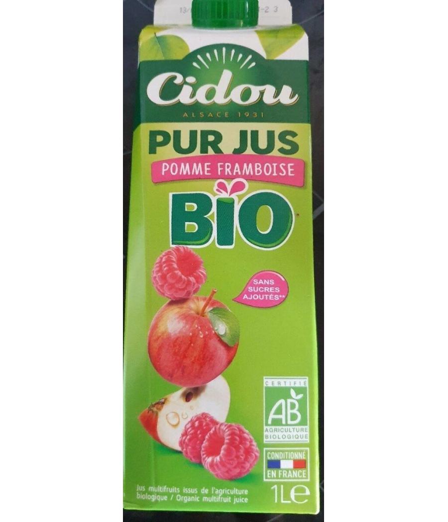 JUS DE FRUITS CIDOU PUR POMME FRAMBOISE 1L JUS DE FRUITS CIDOU PUR POMME FRAMBOISE 1L