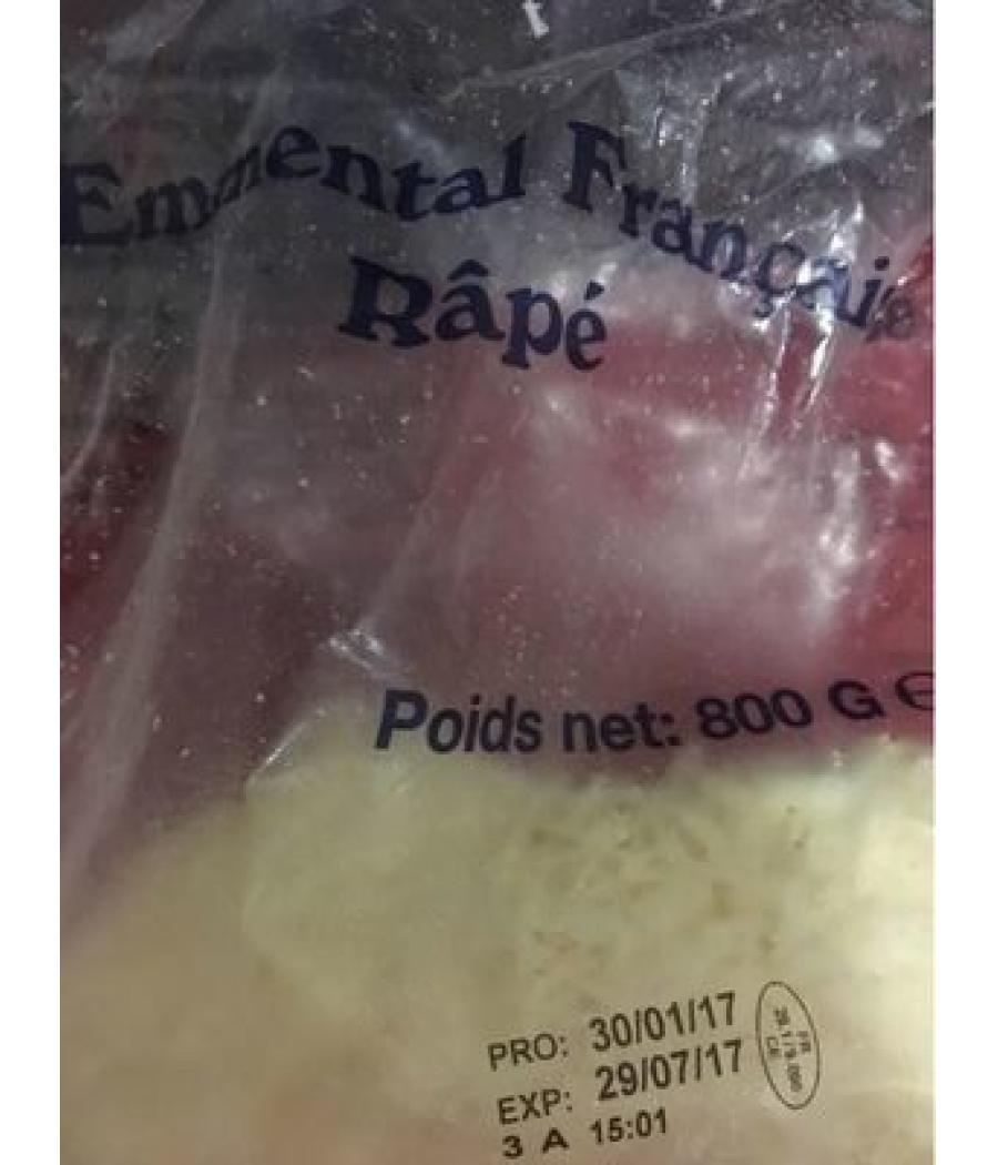 EMMENTAL FRANCAIS RAPE 800G 800 G EMMENTAL FRANCAIS RAPE 800G 800 G