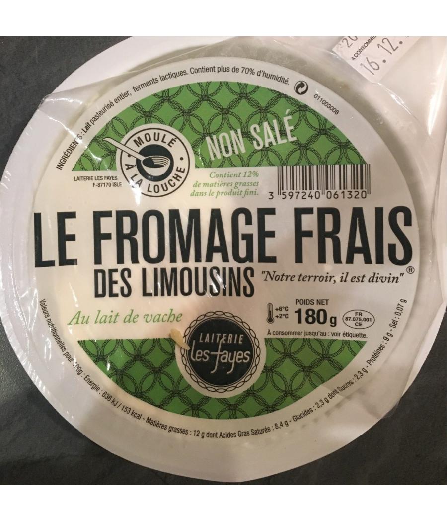 FROMAGE FRAIS DES LIMOUSINS 180 G FROMAGE FRAIS DES LIMOUSINS 180 G