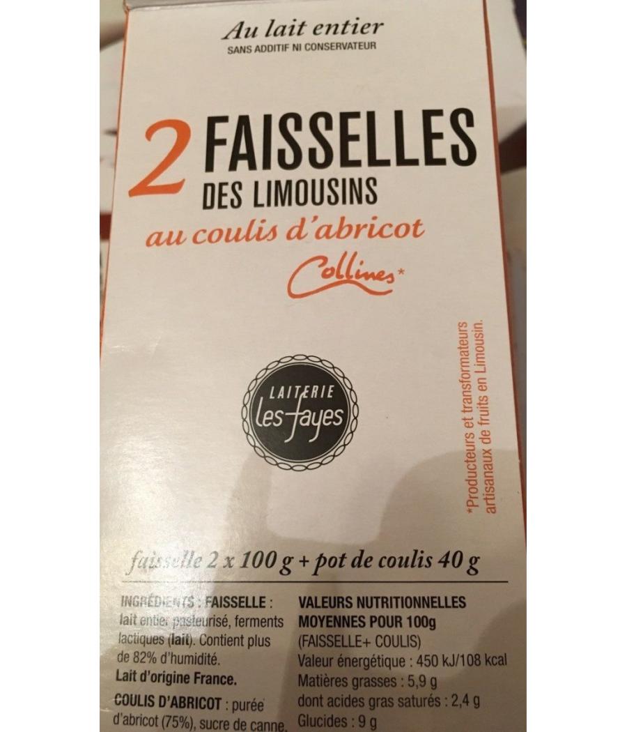 2 FAISSELLES ABRICOT 2 X 100 + 40 G 2 FAISSELLES ABRICOT 2 X 100 + 40 G