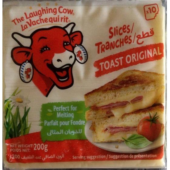 LA VACHE QUI RIT THE LAUGHING COW CHEESE SLICES TOAST X10 200 G