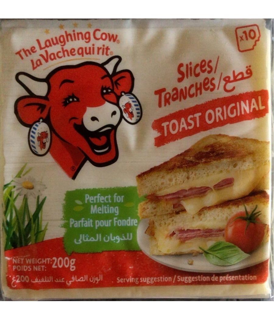 LA VACHE QUI RIT THE LAUGHING COW CHEESE SLICES TOAST X10 200 G LA VACHE QUI RIT THE LAUGHING COW CHEESE SLICES TOAST X10 200 G