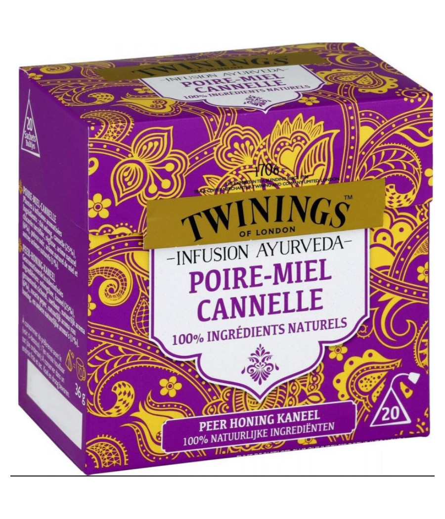 INFUSION AYURVEDA POIRE MIEL CANNELLE  36G INFUSION AYURVEDA POIRE MIEL CANNELLE  36G