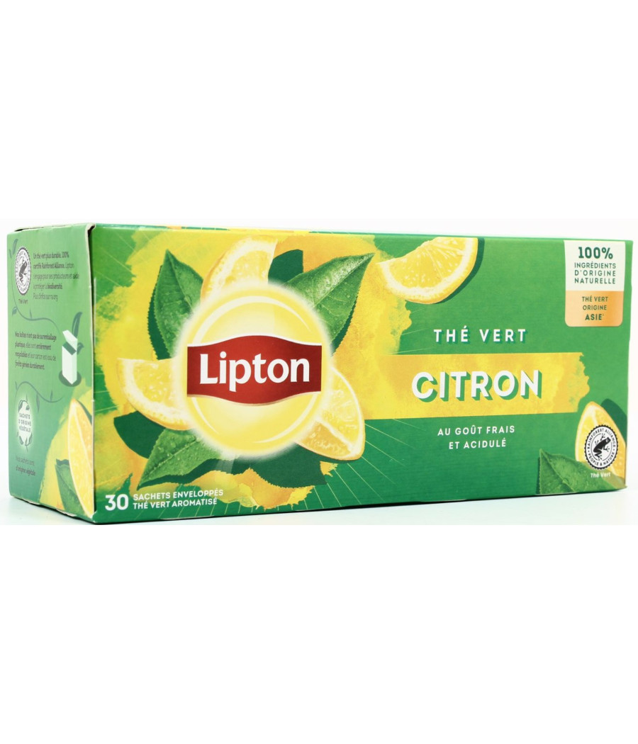 THE VERT CITRON AU GOUT FRAIS ET ACIDULE 30 SACHETS 48G THE VERT CITRON AU GOUT FRAIS ET ACIDULE 30 SACHETS 48G