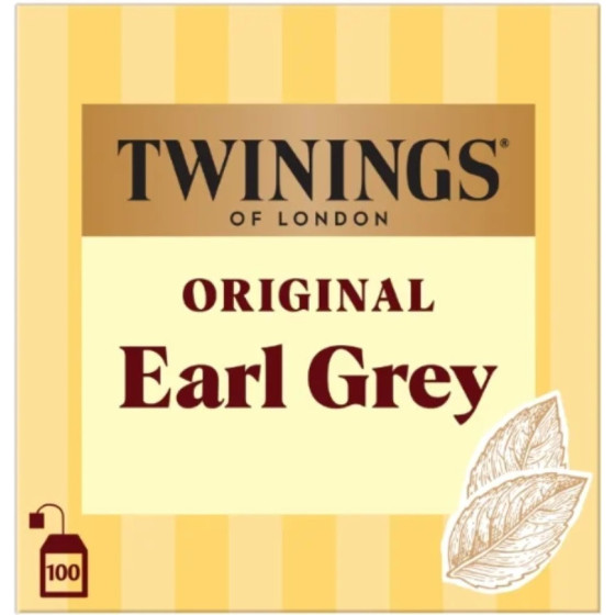 THÉ NOIR EARL GREY TWININGS 100G