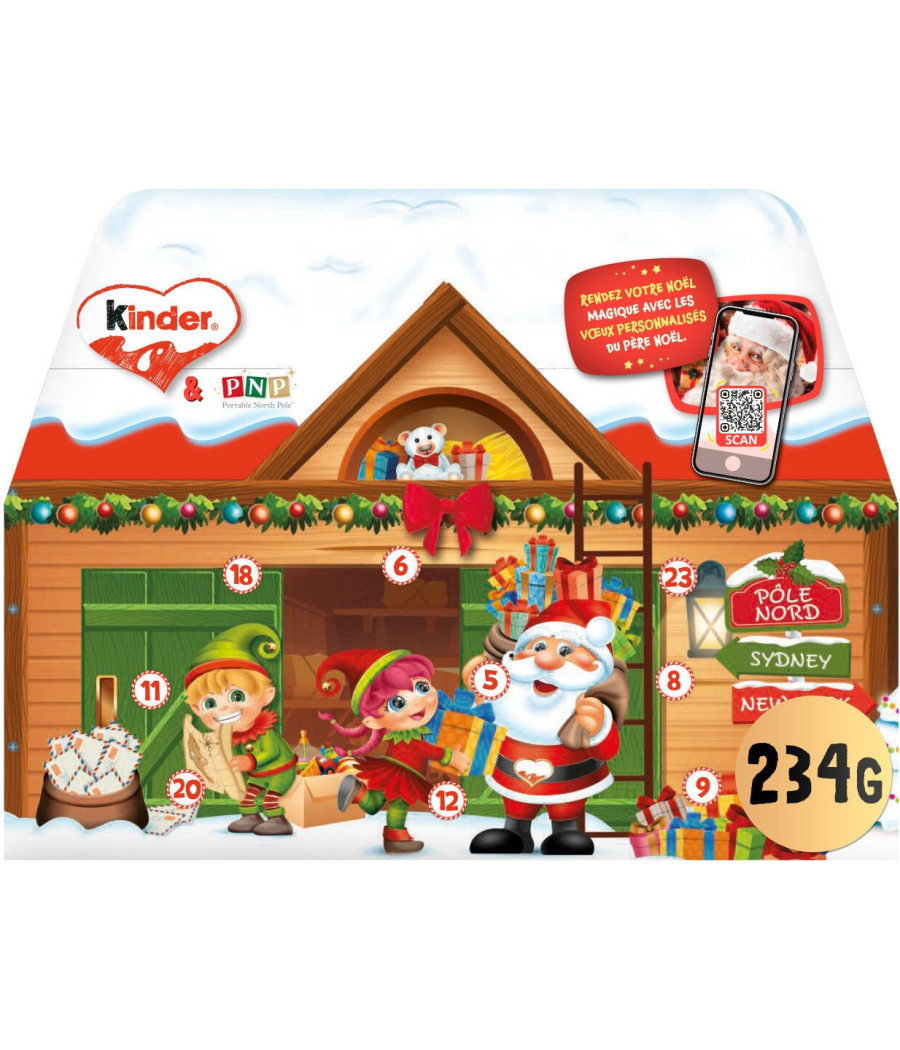 KINDER CALENDRIER DE L'AVENT 3D HOUSE 234 G MAISON 3D KINDER CALENDRIER DE L'AVENT 3D HOUSE 234 G MAISON 3D