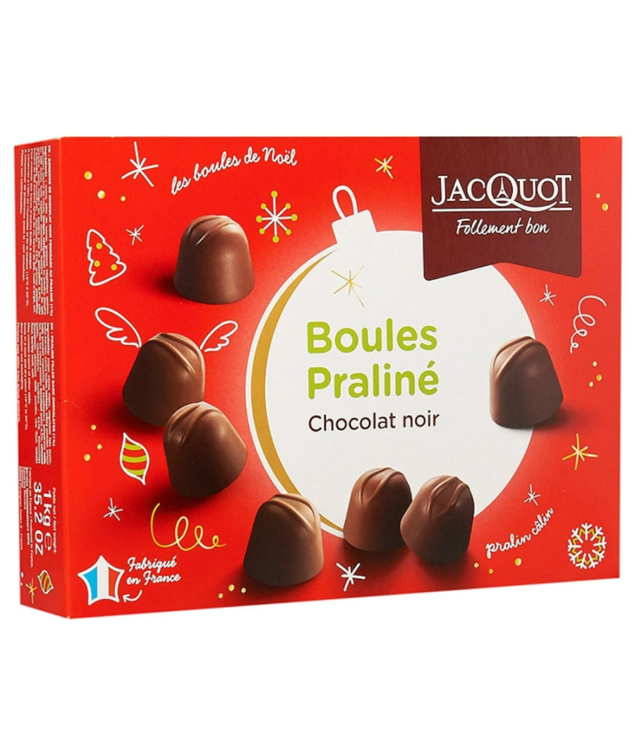 CHOCOLAT NOIR BOULES PRALINE JACQUOT  1KG CHOCOLAT NOIR BOULES PRALINE JACQUOT  1KG