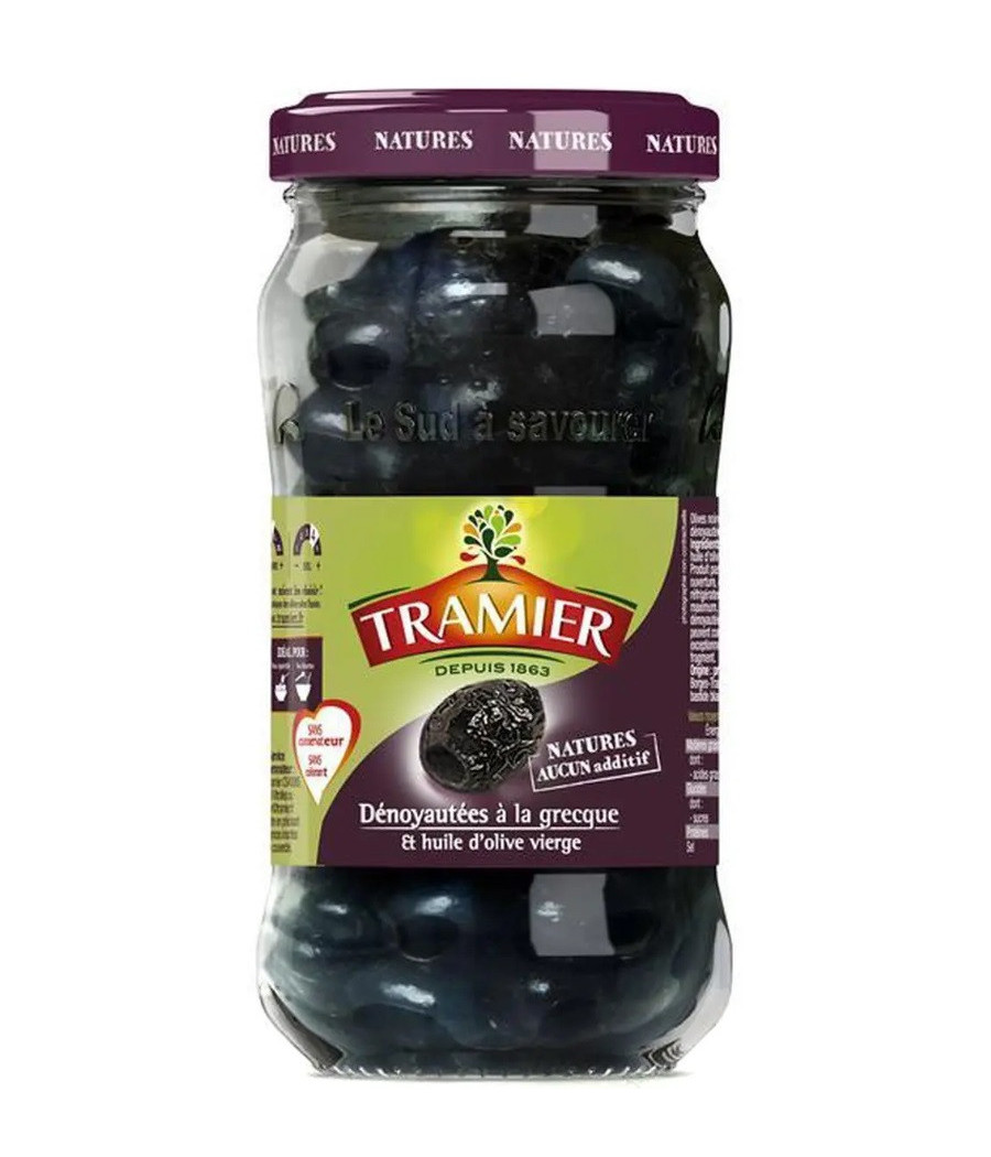 OLIVES DÉNOYAUTÉES À LA GRECQUE ET HUILE D'OLIVE VIERGE 220 G OLIVES DÉNOYAUTÉES À LA GRECQUE ET HUILE D'OLIVE VIERGE 220 G