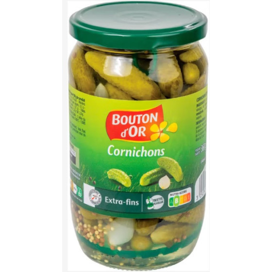 LES CORNICHONS CROQUANTS EXTRA FINS 350G