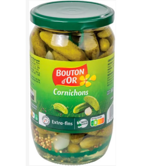 LES CORNICHONS CROQUANTS EXTRA FINS 350G