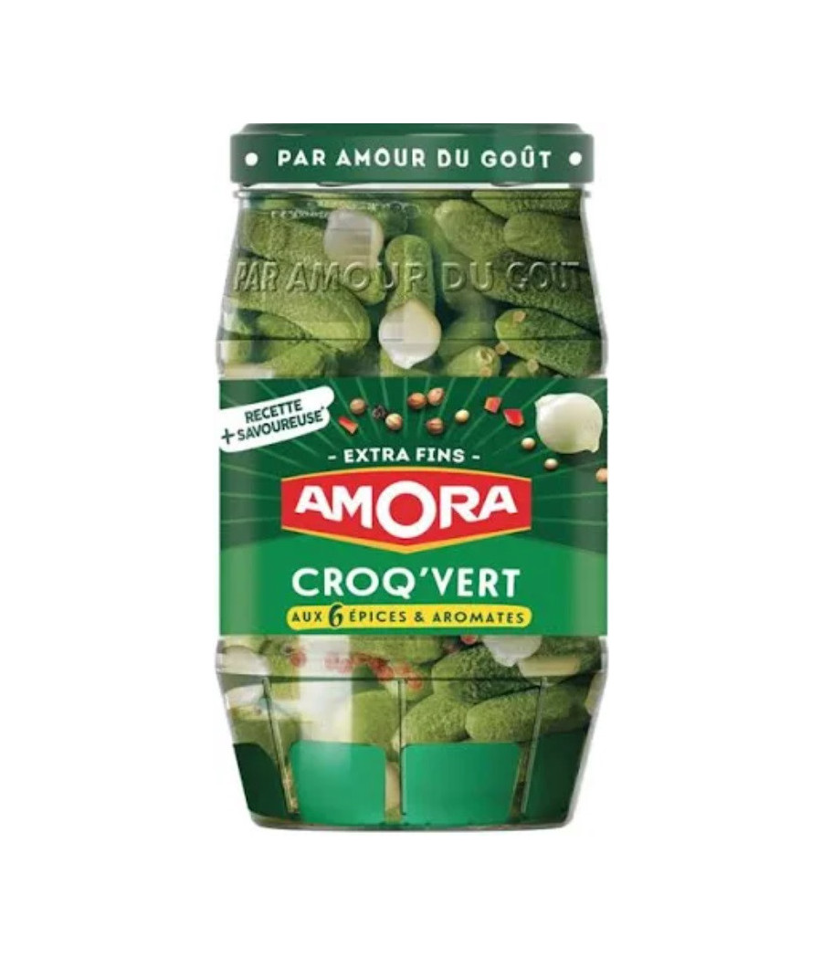 CORNICHONS EXTRA-FINS AMORA POT DE 205 G CORNICHONS EXTRA-FINS AMORA POT DE 205 G