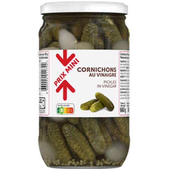 CORNICHONS AU VINAIGRE 660G