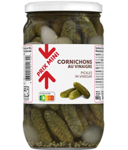 CORNICHONS AU VINAIGRE 660G