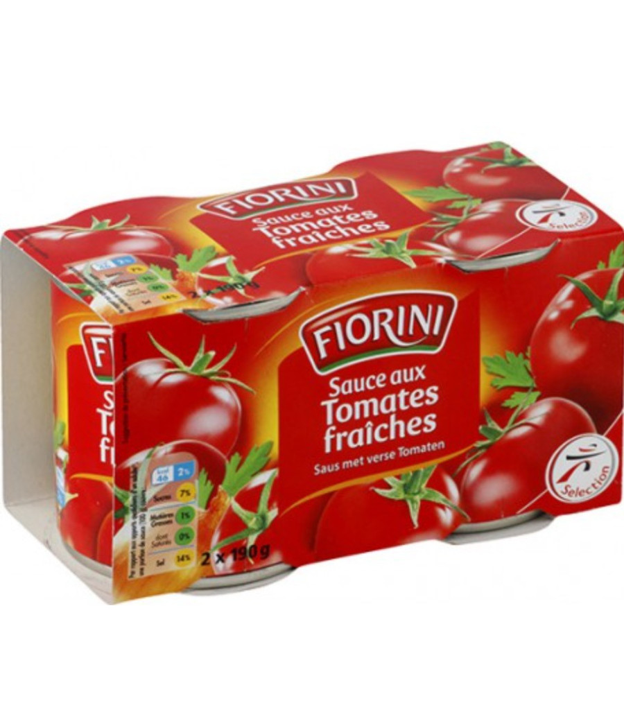 FIORINI SAUCE TOMATE  190GX2 FIORINI SAUCE TOMATE  190GX2