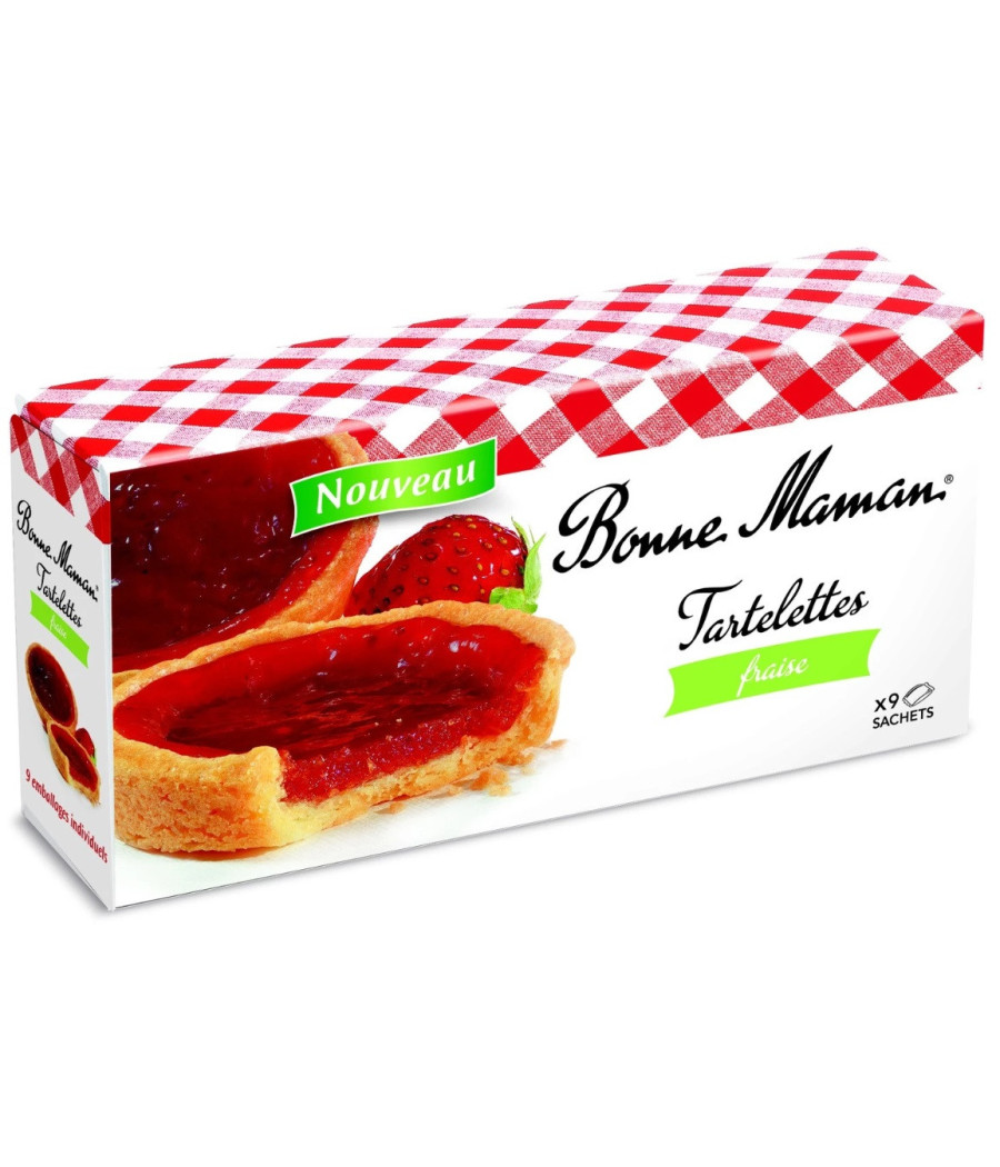 TARTELETTES FRAISE  BONNE MAMAN 135 G TARTELETTES FRAISE  BONNE MAMAN 135 G