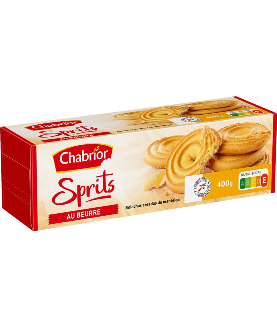 BISCUITS SPRITS AU BEURRE CHABRIOR 400 G BISCUITS SPRITS AU BEURRE CHABRIOR 400 G