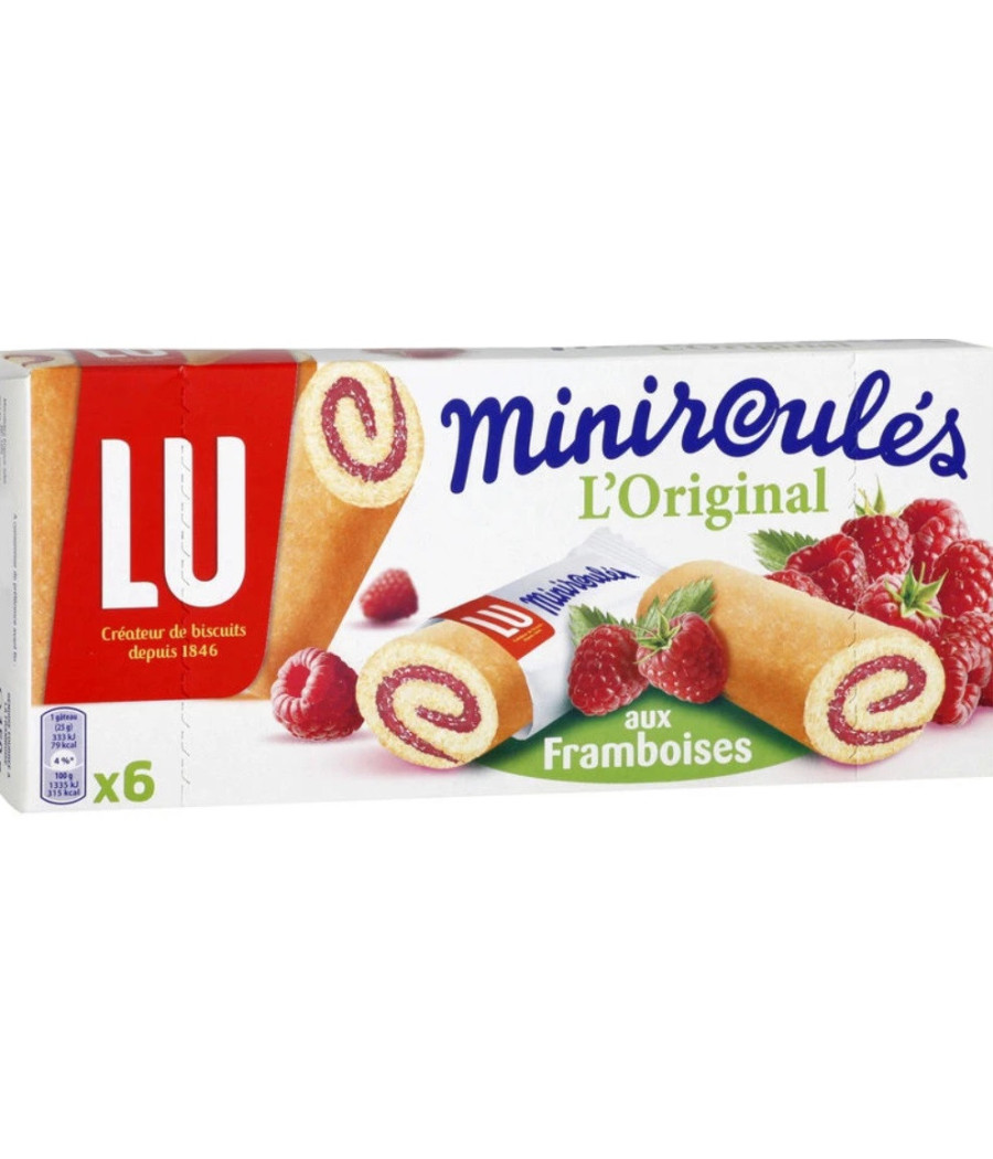 MINIROULES AUX FRAMBOISES 150G MINIROULES AUX FRAMBOISES 150G