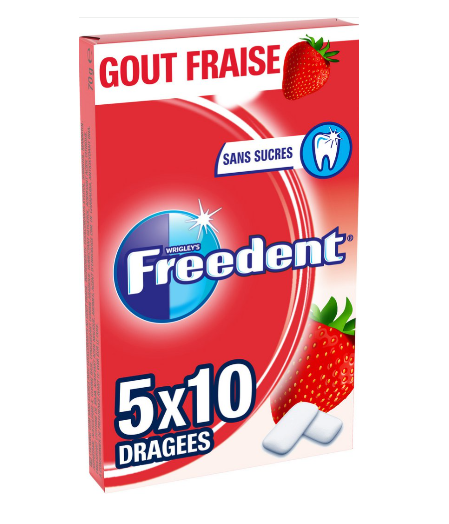 CHEWING-GUM REEDENT FRAISE 70G CHEWING-GUM REEDENT FRAISE 70G