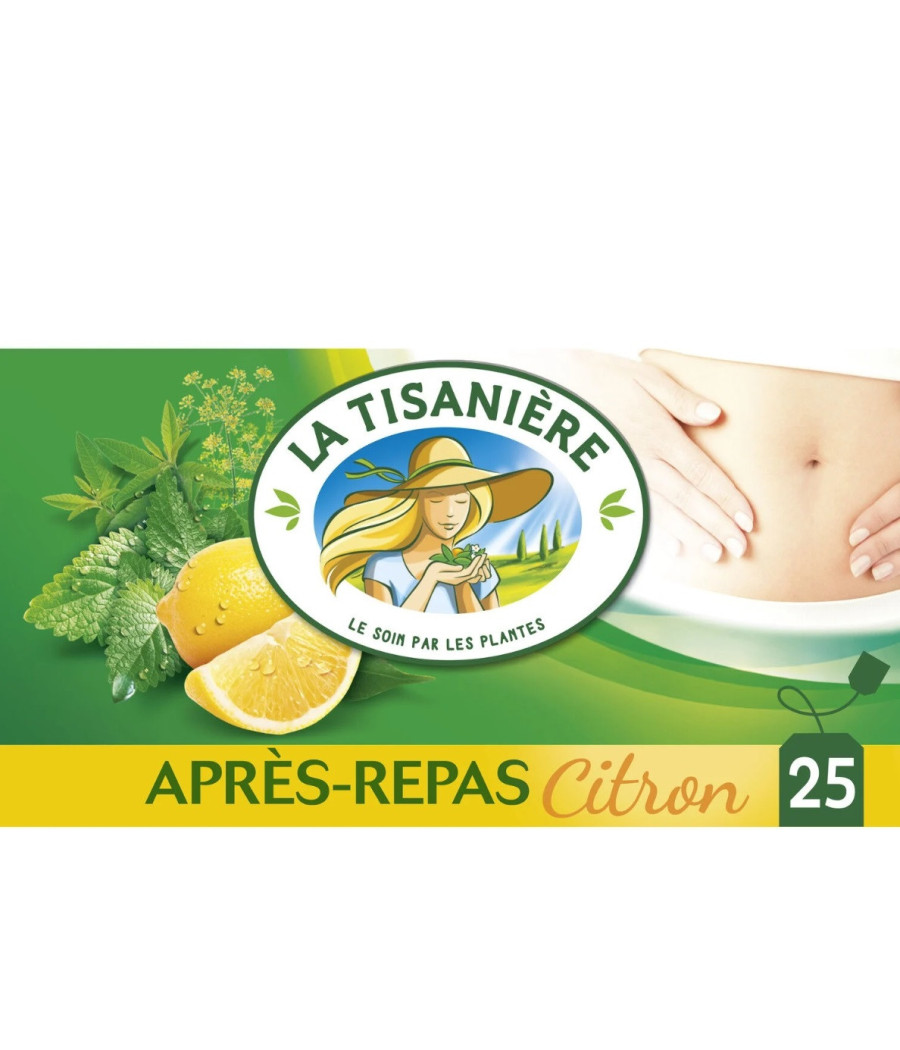 INFUSION APRES-REPAS CITRON MENTHE  LA TISANIERE 37.5 G INFUSION APRES-REPAS CITRON MENTHE  LA TISANIERE 37.5 G