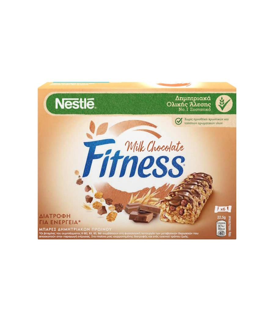 FITNESS DELICE BARRES DE CEREALES CHOCOLAT AU LAIT 135 G (6 * 22.5 G) FITNESS DELICE BARRES DE CEREALES CHOCOLAT AU LAIT 135 G (6 * 22.5 G)