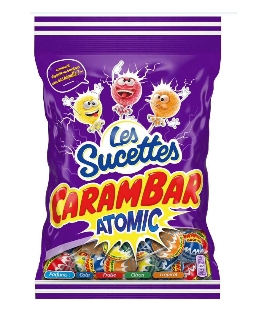 SUCETTES CARAMBAR ATOMIC 156G SUCETTES CARAMBAR ATOMIC 156G