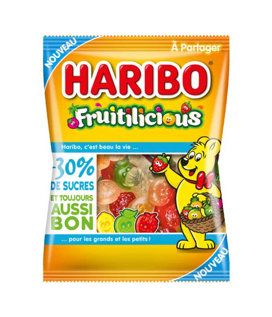 BONBON HARIBO FRUITLICIOUS 175G BONBON HARIBO FRUITLICIOUS 175G