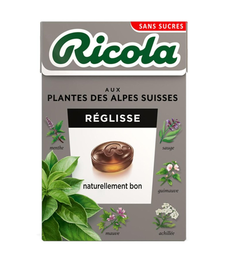 BONBONS RICOLA REGLISSE 50 G BONBONS RICOLA REGLISSE 50 G