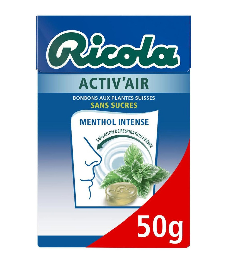 BONBONS RICOLA ACTIV'AIR 50 G BONBONS RICOLA ACTIV'AIR 50 G