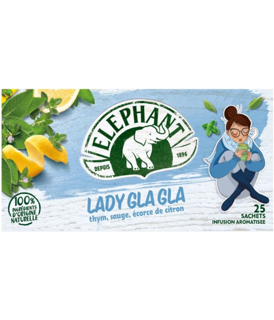 ELEPHANT INFUSION LADY GLA GLA 25 SACHETS 35G ELEPHANT INFUSION LADY GLA GLA 25 SACHETS 35G