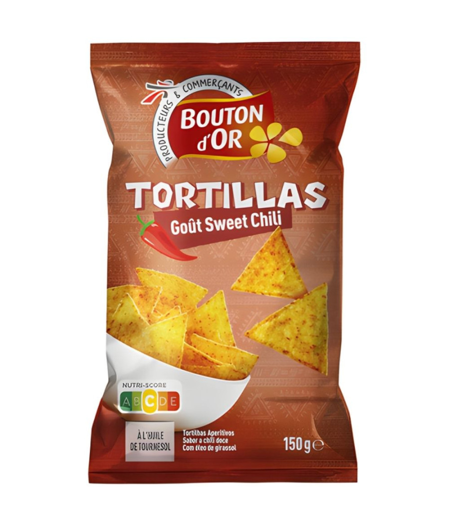 CHIPS TORTILLA GOUT SWEET CHILI 150G CHIPS TORTILLA GOUT SWEET CHILI 150G