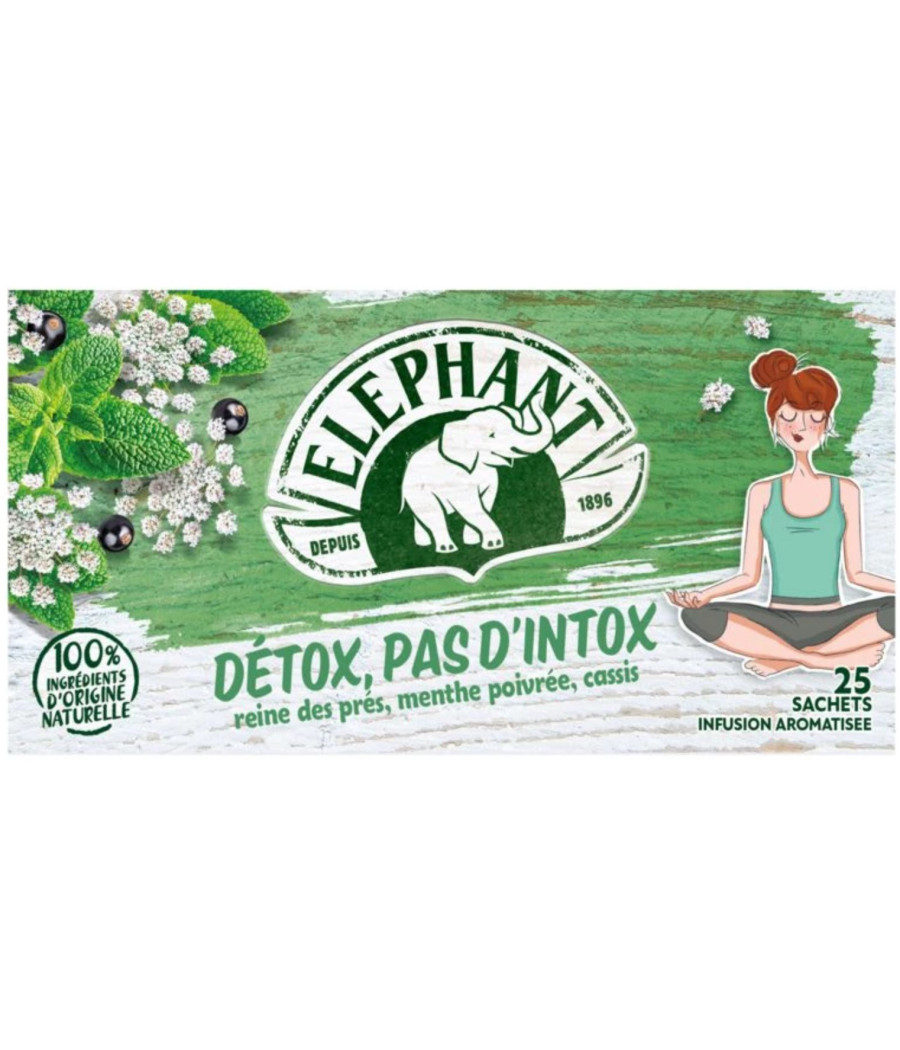 DETOX PAS D'INTOX REINE-DES-PRES, MENTHE POIVREE, 40G 25 SACHETS DETOX PAS D'INTOX REINE-DES-PRES, MENTHE POIVREE, 40G 25 SACHETS