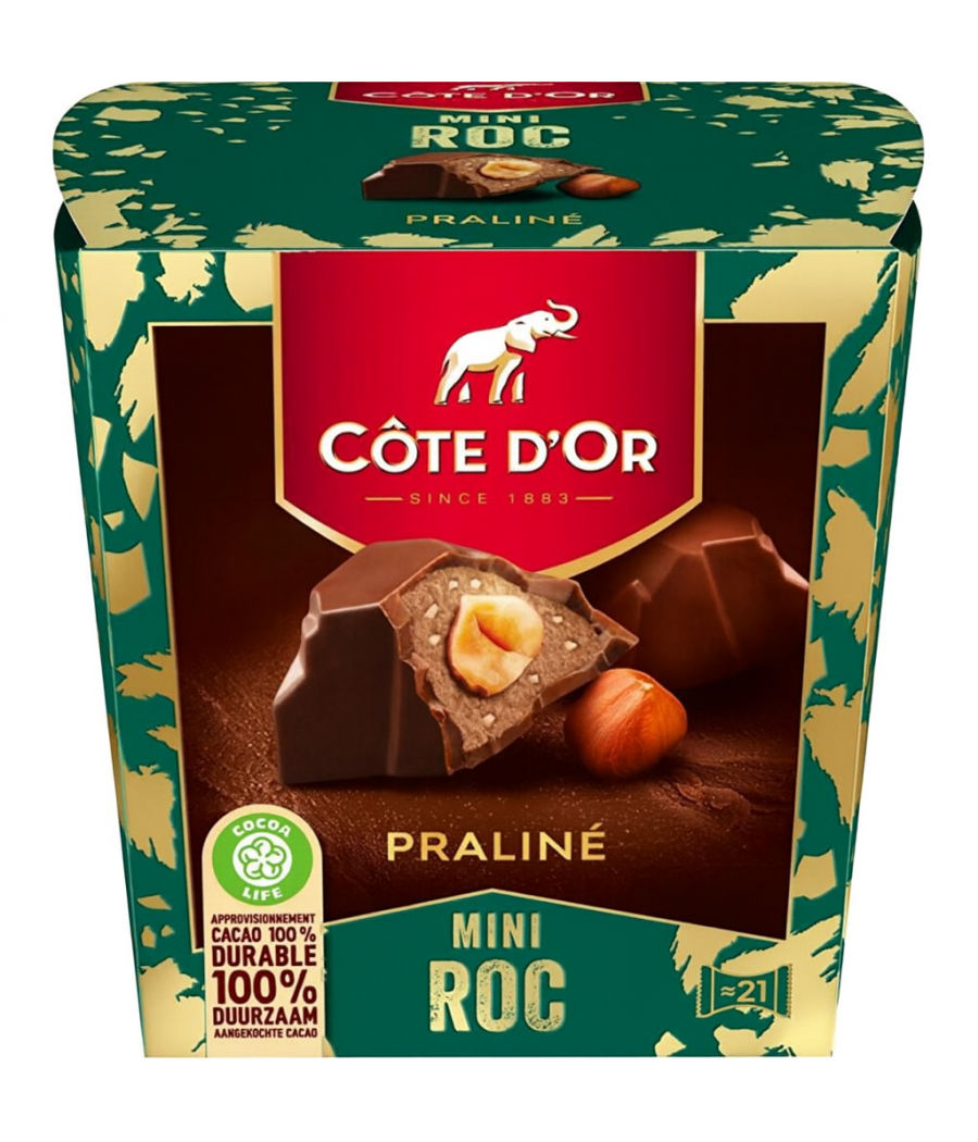 MINI ROC PRALINE COTE D'OR 195G MINI ROC PRALINE COTE D'OR 195G